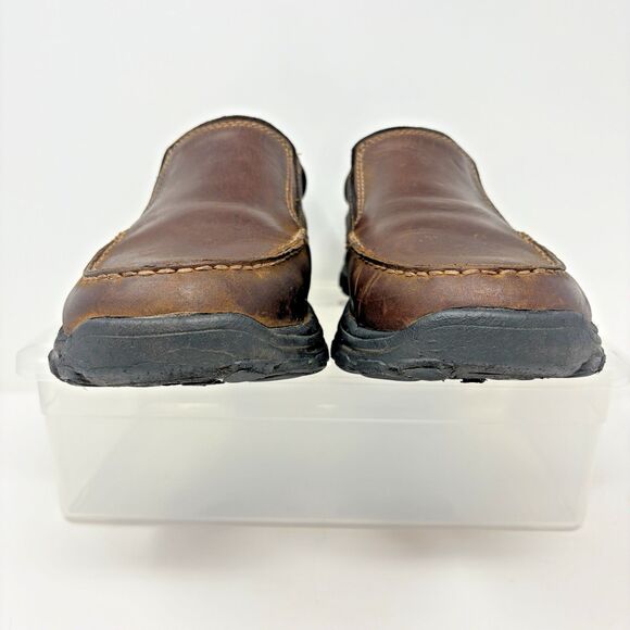 Skechers Mens 8 EW Braver Rayland Loafers Brown Leather Memory Foam‎ Low 64502EW - Picture 5 of 9